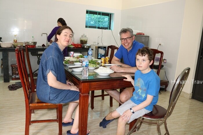 Lunch with local family in Hanoi